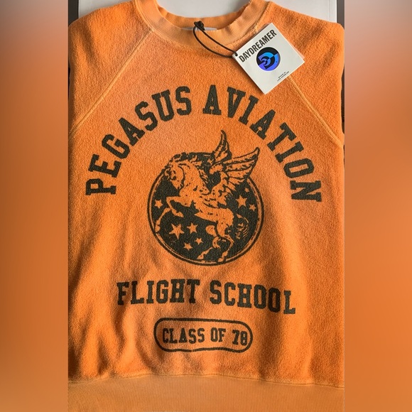 New! Daydreamer raglan reversed Pegasus Aviation sweatshirt - Picture 2 of 6